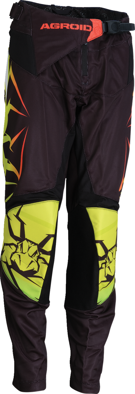 Moose Offroad Youth Agroid Mesh Pants – Hi-Viz/Black, Part 2903-2560