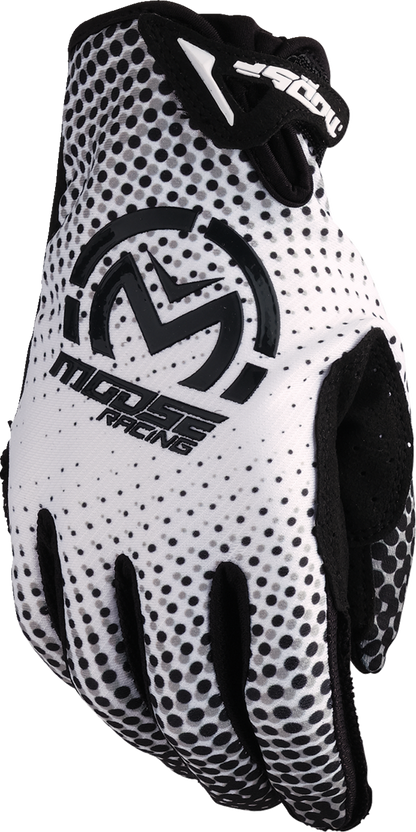 Moose Offroad SX1™ Gloves - White/Black, Small (Part Number 3330-8042)