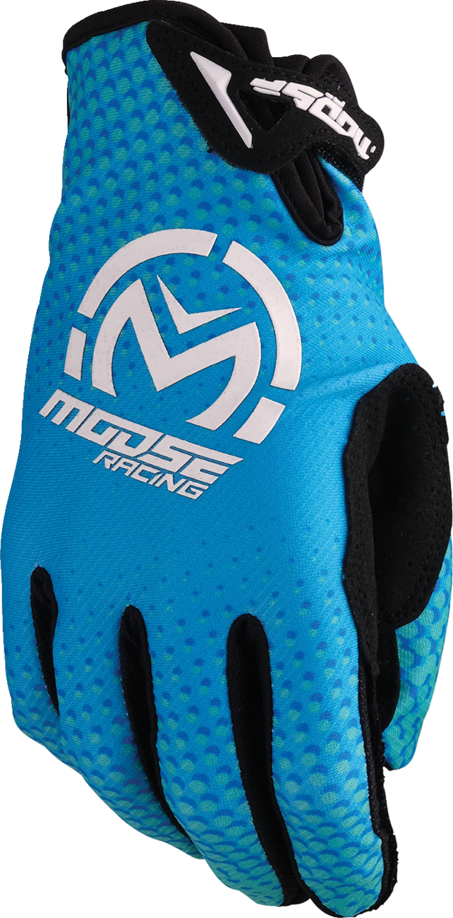 MOOSE OFFROAD SX1™ Blue Gloves - Large, Performance Off-Road Hand Protection Part 3330-8056