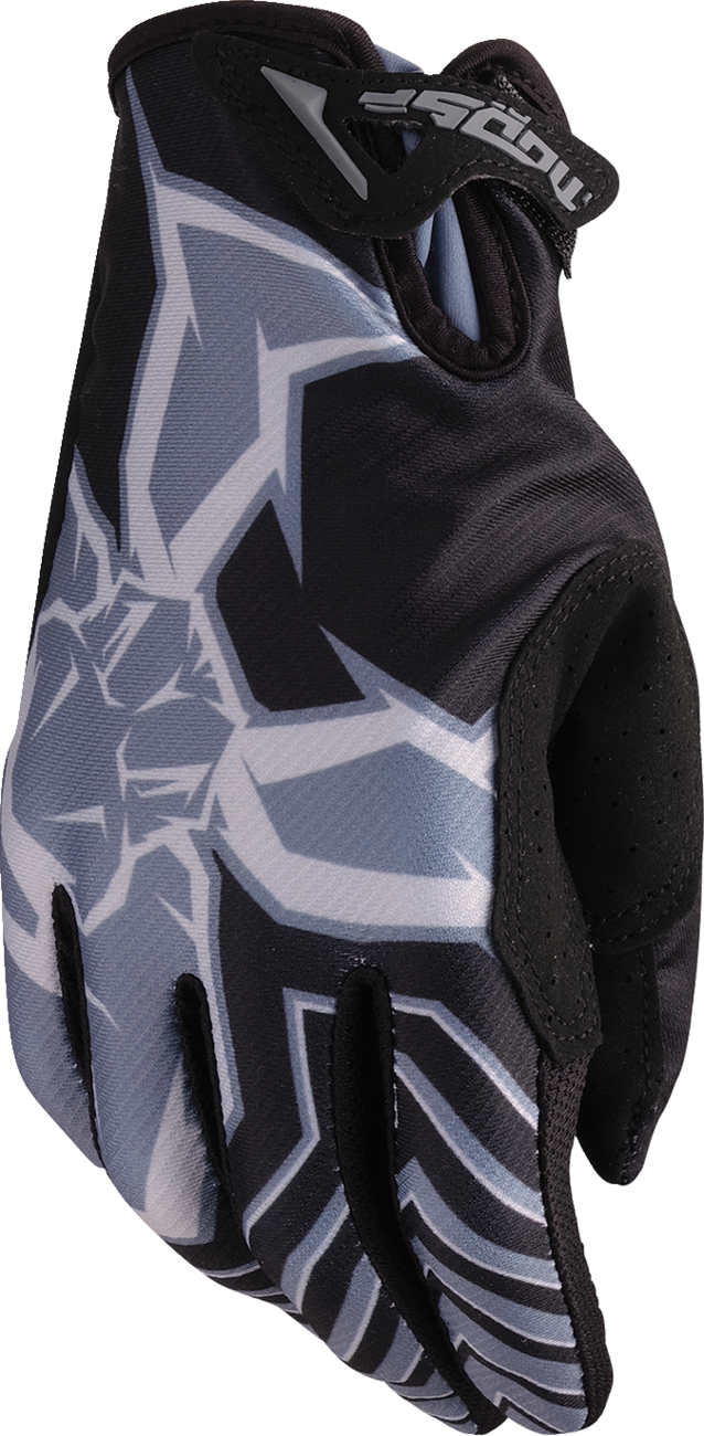MOOSE OFFROAD Agroid™ Pro Gloves - Black/Gray - Medium, Part Number 3330-8079