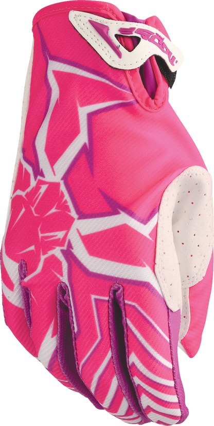 MOOSE OFFROAD Agroid™ Pro Gloves 2XL - Pink and White, Part Number 3330-8101
