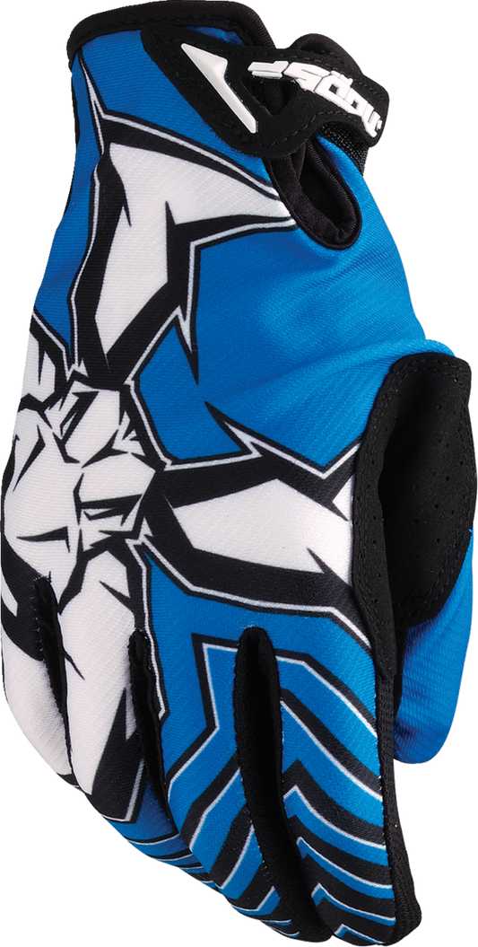 MOOSE OFFROAD Agroid™ Pro Gloves - Blue/Black, Size 3XL (Part No. 3330-8120)