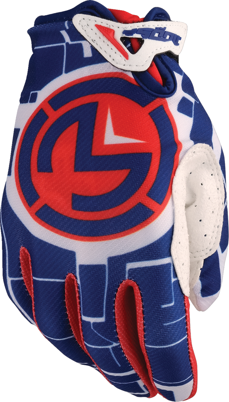 Moose Offroad Youth SX1™ Gloves - Red/White/Blue Large, Part Number 3332-1885