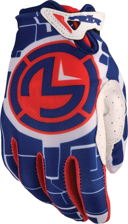 MOOSE OFFROAD Youth SX1™ Gloves - Red, White & Blue, XL Part 3332-1886