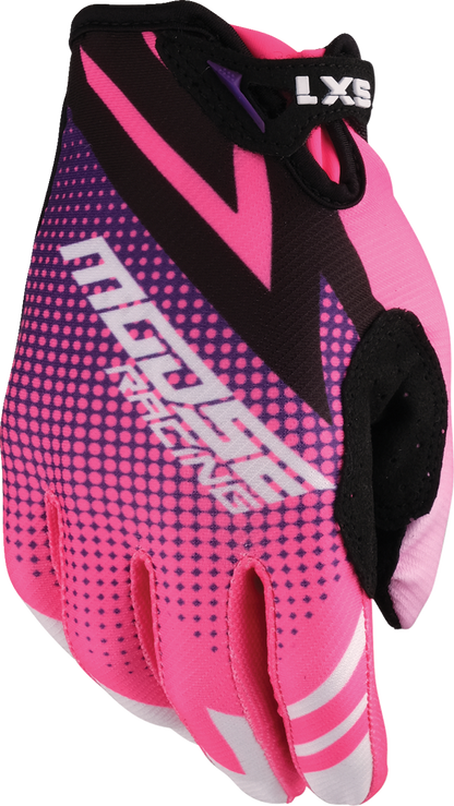 MOOSE OFFROAD Youth SX1™ Gloves - Pink/Purple Large (Part Number 3332-1905)