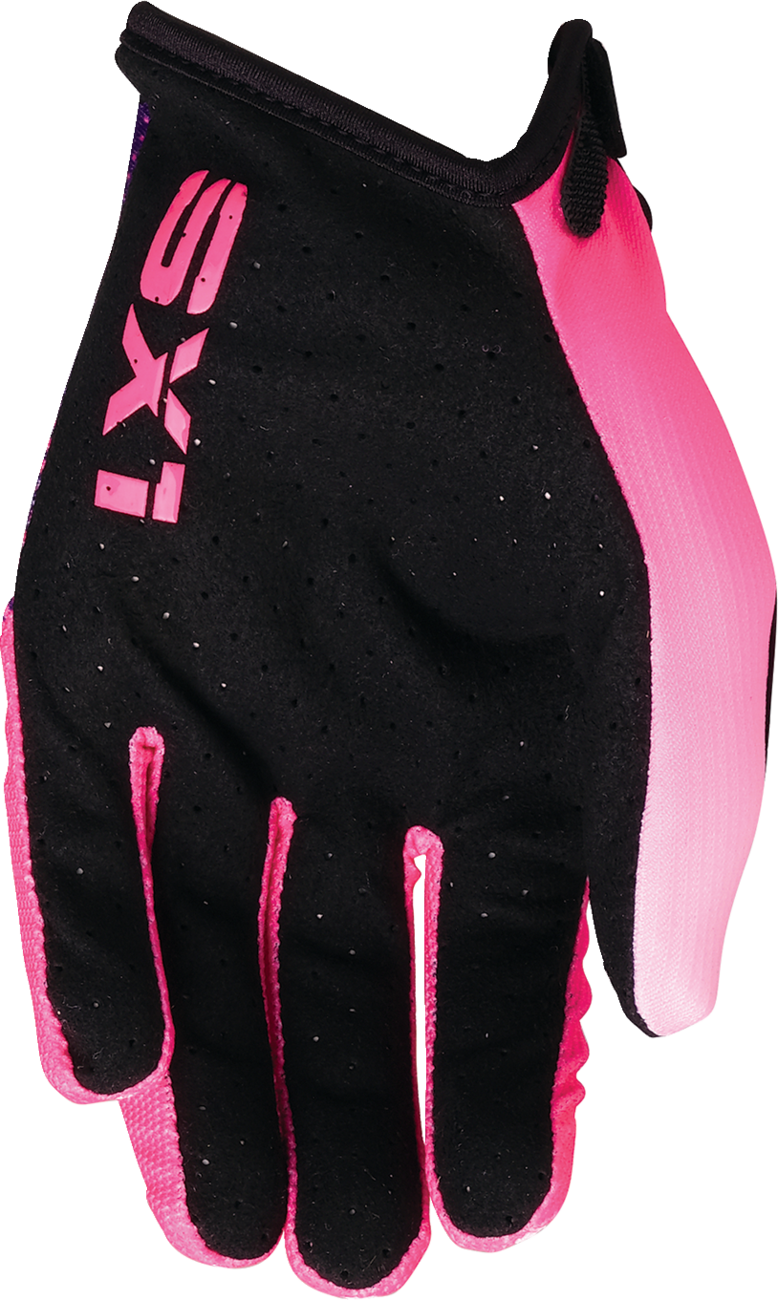 MOOSE OFFROAD Youth SX1™ Gloves - Pink/Purple, Medium, Model 3332-1904