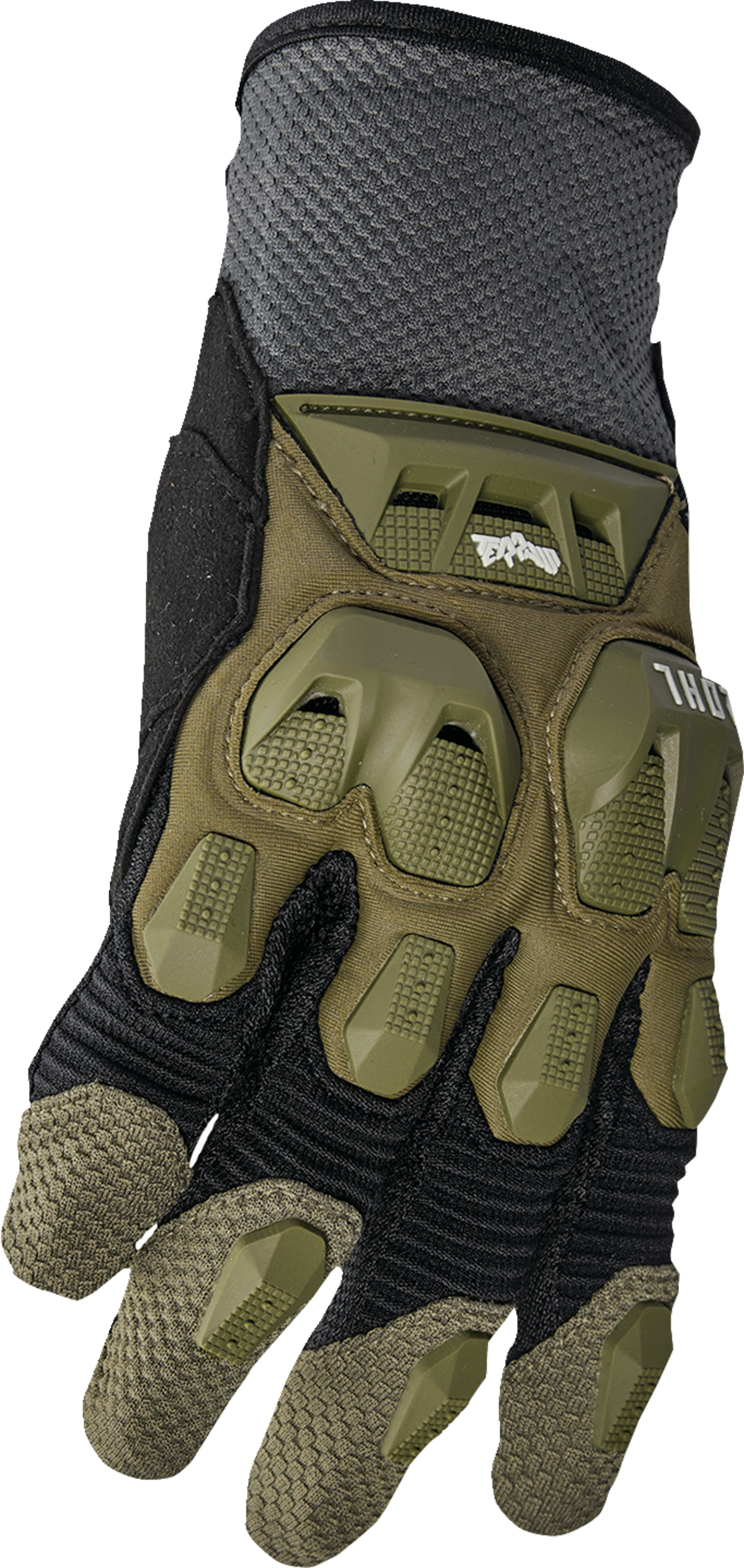 THOR Terrain Gloves Army/Charcoal XS (Part Number 3330-8249)