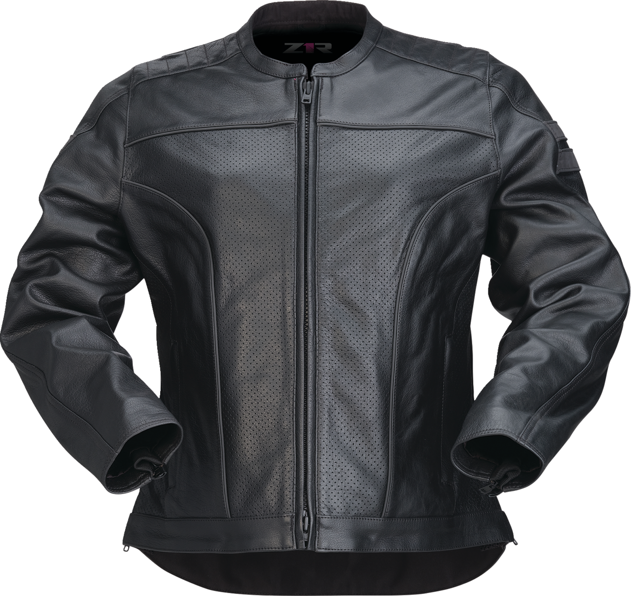 Z1R Women's Remedy Leather Motorcycle Jacket - Black - Part 2813-1046