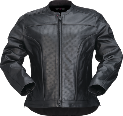 Z1R Women's Remedy Leather Motorcycle Jacket - Black - Part 2813-1046