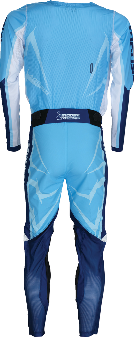 Moose Offroad Agroid Jersey 3XL Blue/White with Mesh Ventilation and Quick-Dry Fabric