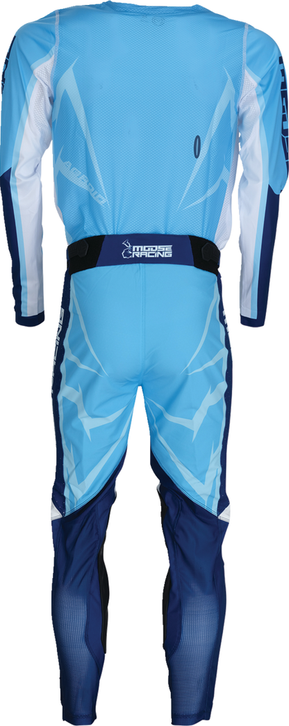 Moose Offroad Agroid Jersey 3XL Blue/White with Mesh Ventilation and Quick-Dry Fabric