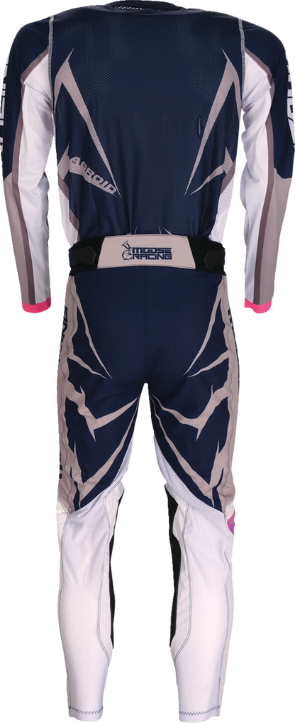 Moose Offroad Agroid Jersey Navy/White 3XL - Lightweight Stretch Polyester with Ventilation Features