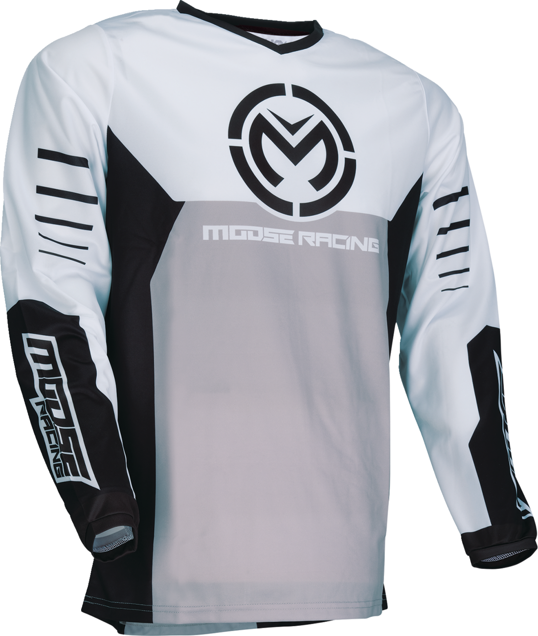 Moose Offroad Qualifier® Jersey 2XL - Black and White, Durable Polyester Fabric, Performance Fit