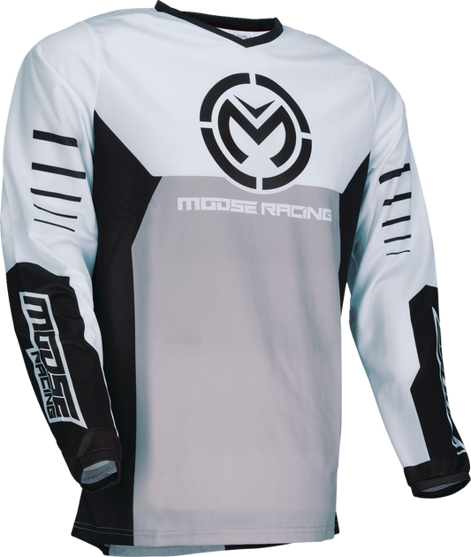 Moose Offroad Qualifier® Jersey Black/White 4XL - Durable Performance Fabric