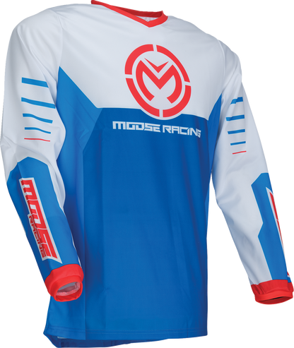 Moose Offroad Qualifier® Jersey - Red/White/Blue, Size Small - Part #2910-8175