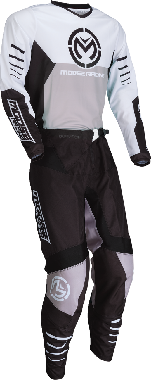 Moose Offroad Qualifier® Jersey 3XL by Moose Offroad – Black and White with Sublimated Graphics