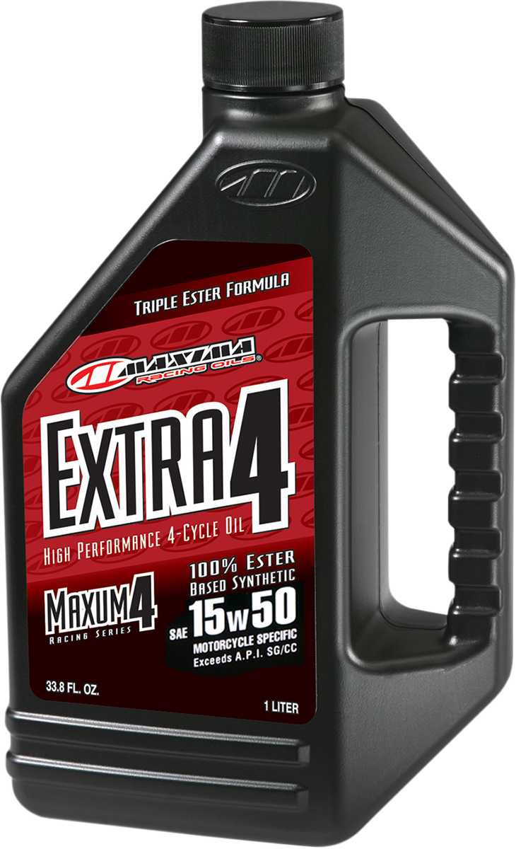 MAXIMA RACING OIL Extra Synthetic 4T Oil 15W50 - 1 Liter (Part Number 32901)