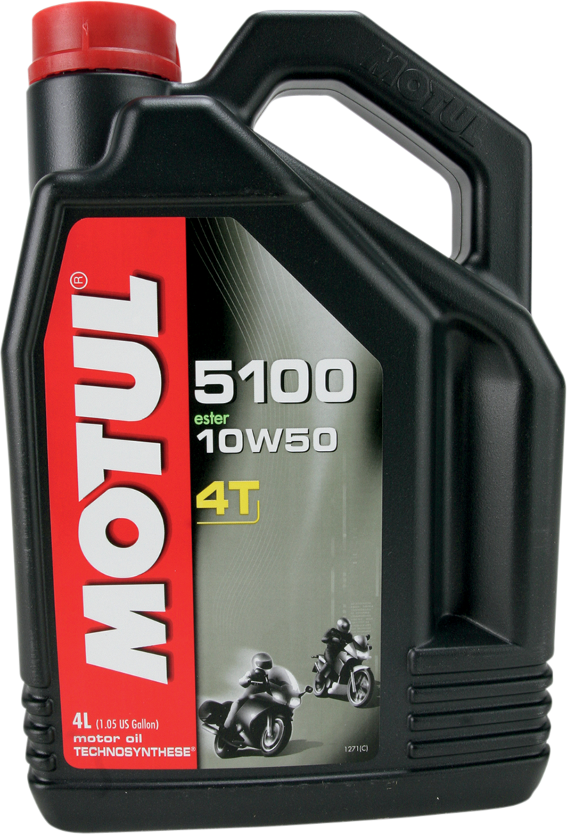 MOTUL 5100 4T Synthetic Blend Oil 10W-50 – 4L – Part Number 104076