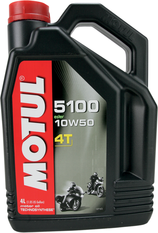 MOTUL 5100 4T Synthetic Blend Oil 10W-50 – 4L – Part Number 104076