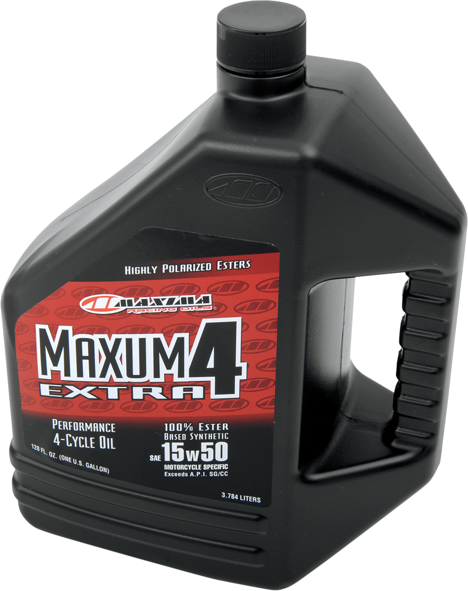 MAXIMA RACING OIL Extra Synthetic 4T Oil 15W-50 - 1 Gallon - Part Number 329128
