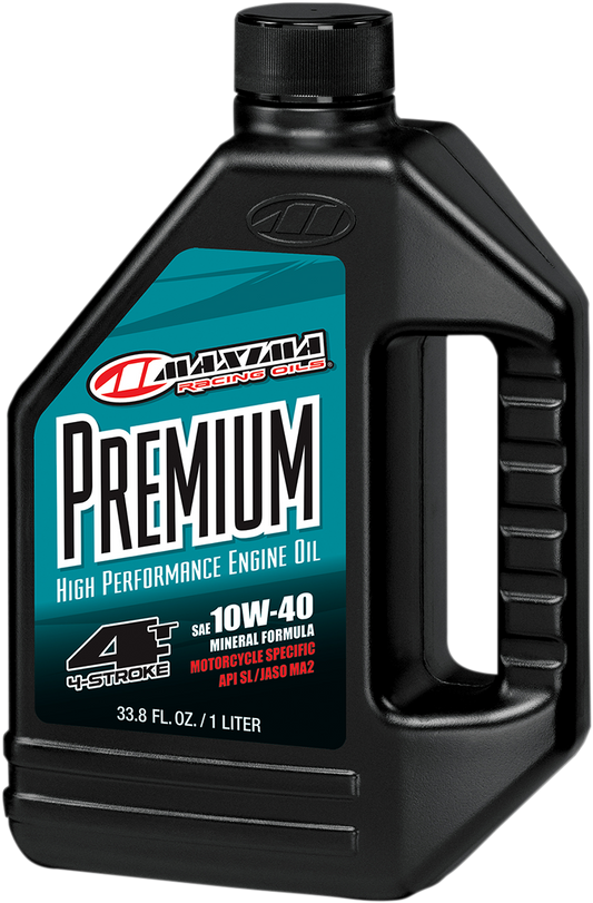 MAXIMA RACING OIL Premium High Performance 4T Engine Oil 10W-40 - 1 Quart - Part Number 34901