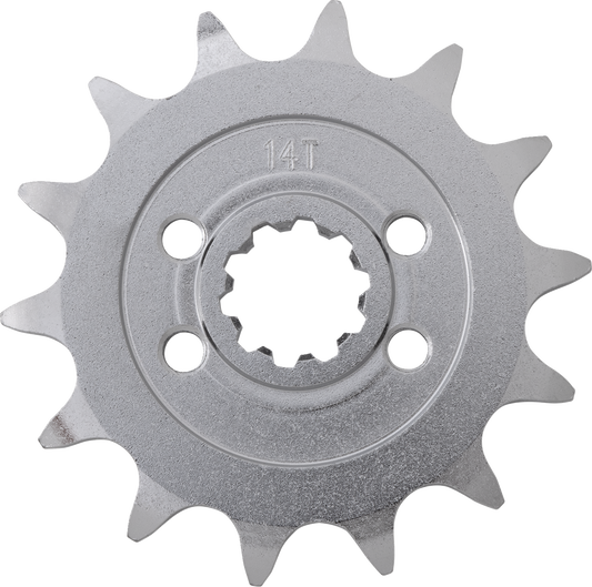Moose Offroad Kawasaki 26-3124-14CRMO Front Sprocket - 14 Tooth for Dirt, ATV, and Adventure Bikes