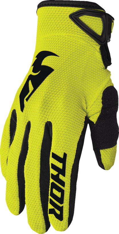 THOR Youth Sector Gloves - Acid, Medium (Part No. 3332-1736)