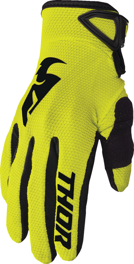 THOR Youth Sector Gloves - Acid, Large (Part #3332-1737)