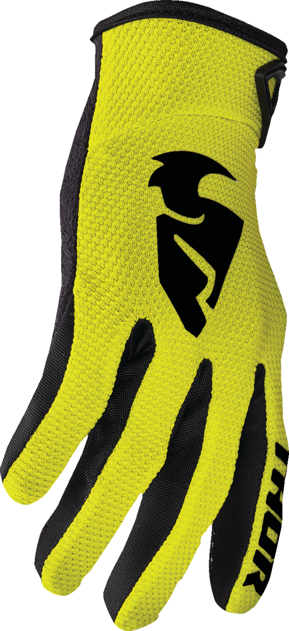 THOR Youth Sector Gloves - Acid, Large (Part #3332-1737)