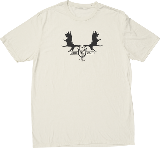 Moose Offroad MUD Euro T-Shirt - Natural/Black, Small | Part Number 3030-24391