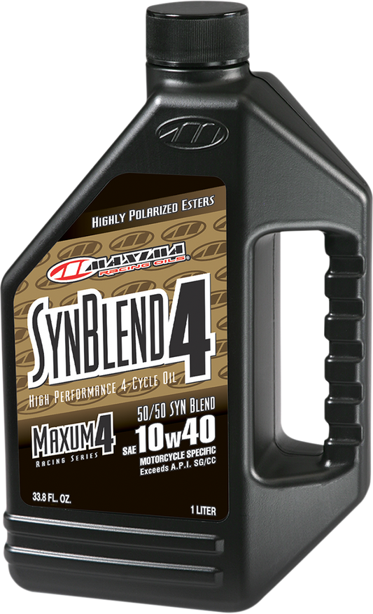 MAXIMA RACING OIL SynBlend 10W40 Semi-Synthetic Engine Oil - 1L (Part No. 34901B)