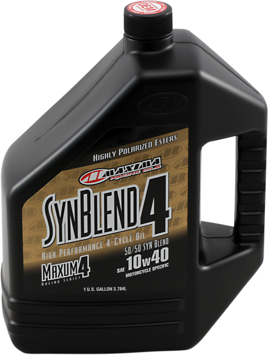 MAXIMA RACING OIL SynBlend Semi-Synthetic Oil 10W-40, 1 Gallon - Part No. 349128B