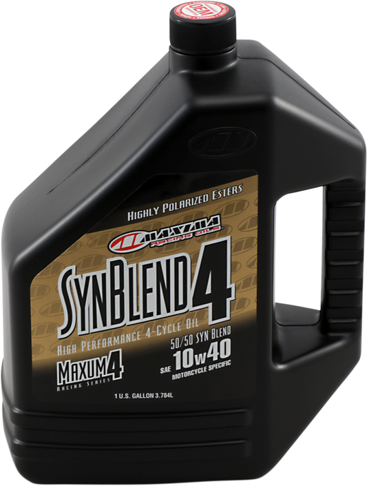 MAXIMA RACING OIL SynBlend Semi-Synthetic Oil 10W-40, 1 Gallon - Part No. 349128B