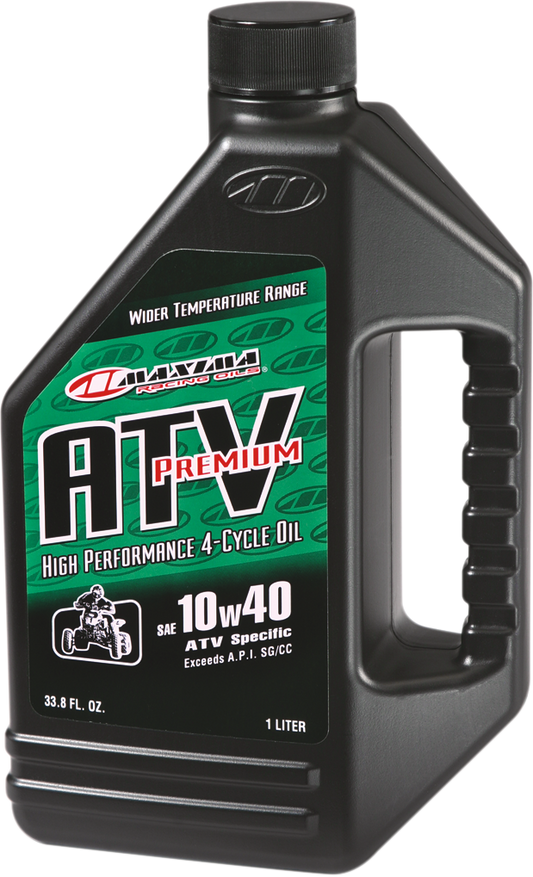 Maxima Racing Oil ATV 4T 10W-40 Engine Oil - 1 Quart (Part #33901)