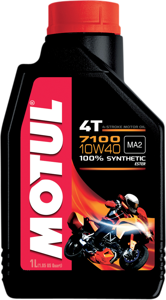 MOTUL 7100 4T Synthetic Oil 10W-40 - 1L by MOTUL Part 104091