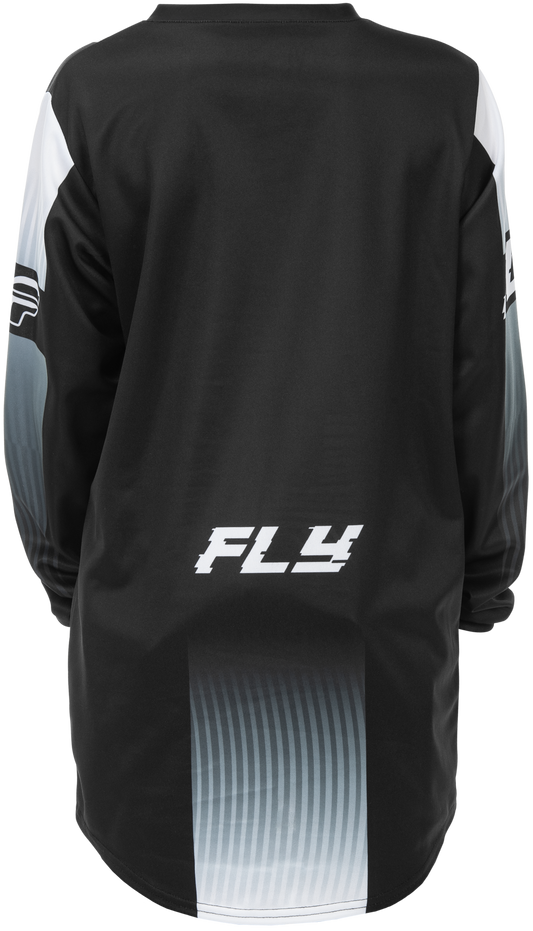 FLY RACING YOUTH F-16 JERSEY BLACK/WHITE YXL'YXL