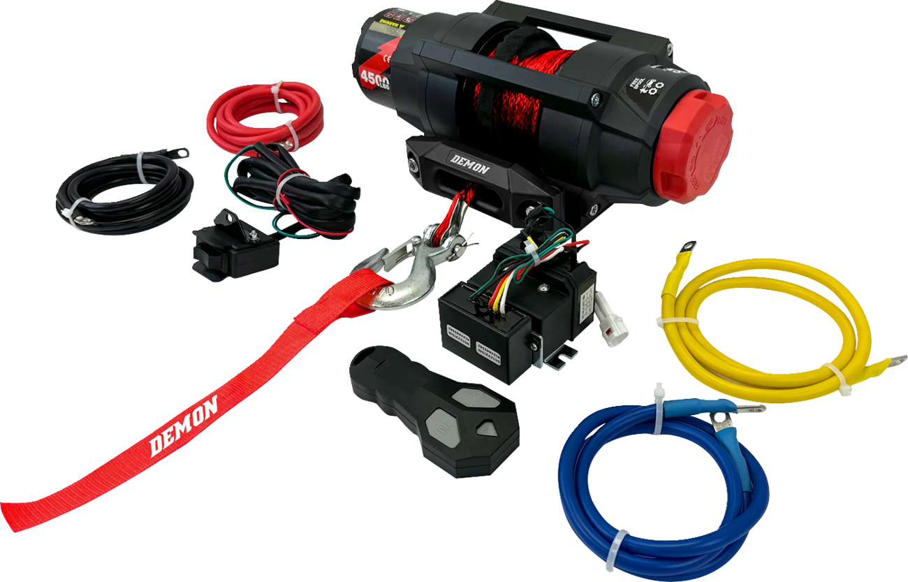 DEMON Heavy-Duty 4500 lb Winch PAWI-4500HD for Off-Road & Utility Vehicles