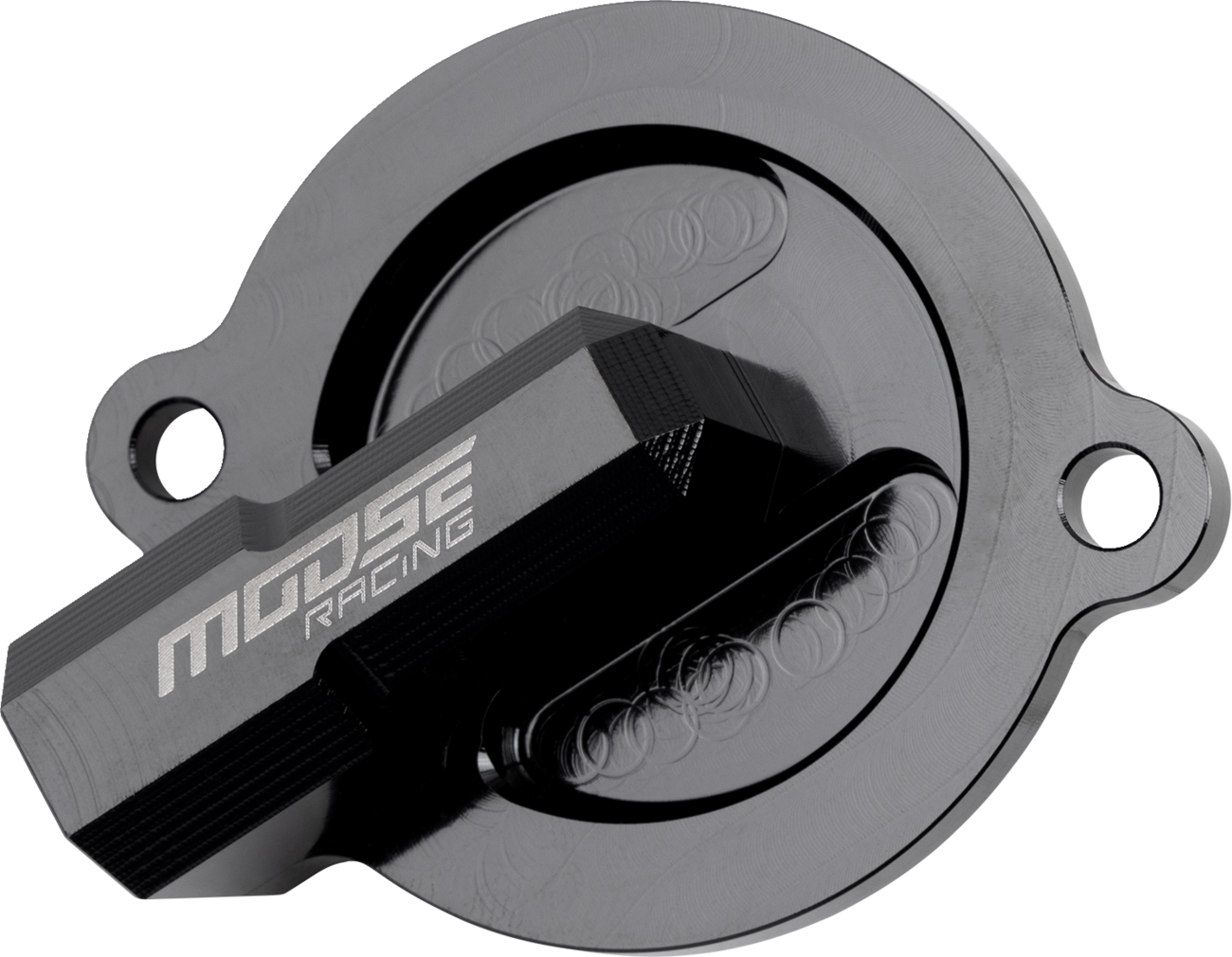 Moose Offroad T14-5321GB Oil Filter Cover for Husqvarna and KTM - CNC Machined Aluminum with Black Anodized Finish