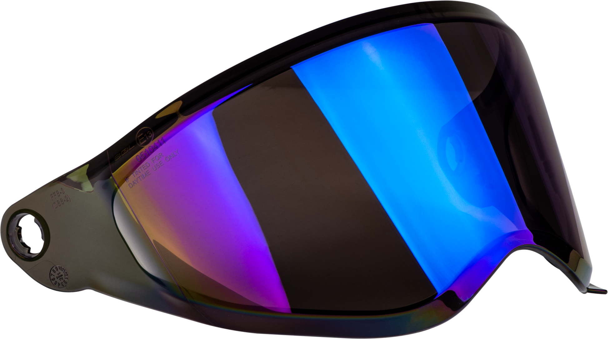 Fly Racing Trekker Helmet Face Shield Blue Iridium - F73-88553