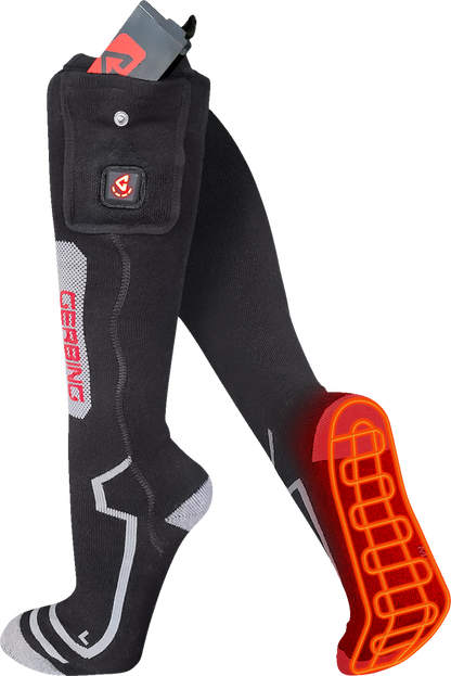 GERBING HEATED CLOTHING 7V Wool Heated Socks - Large/XL, Model GER-SK-7V-W-L-XL