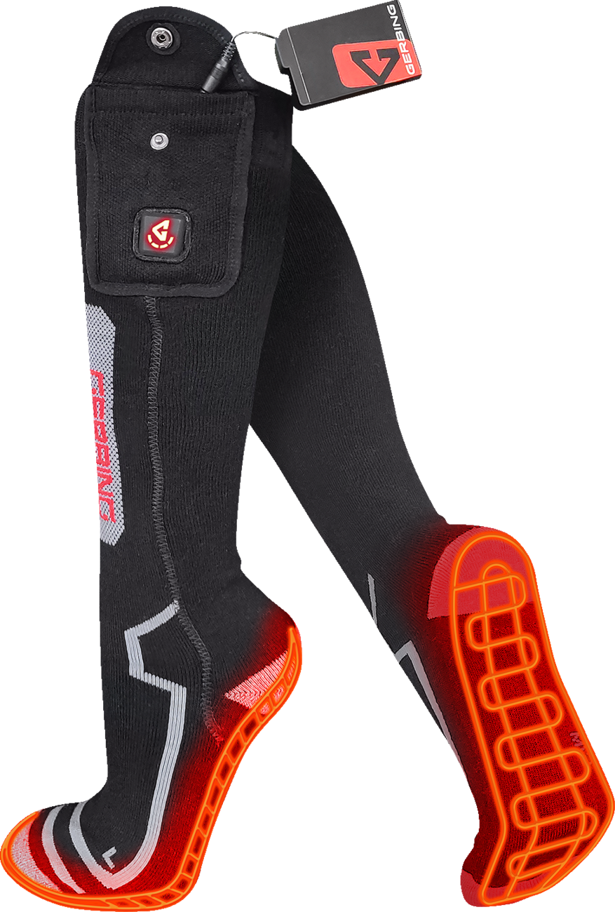 GERBING HEATED CLOTHING 7V Wool Heated Socks - Large/XL, Model GER-SK-7V-W-L-XL