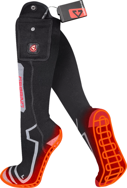 GERBING HEATED CLOTHING 7V Wool Heated Socks - Large/XL, Model GER-SK-7V-W-L-XL