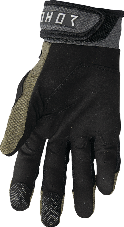 THOR Terrain Gloves - Army/Charcoal, Size 2XL, Part Number 3330-8254