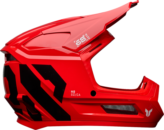 THOR Youth Fleet Forge Helmet - Red, Small | Durable PC/ABS Shell with Impact Protection
