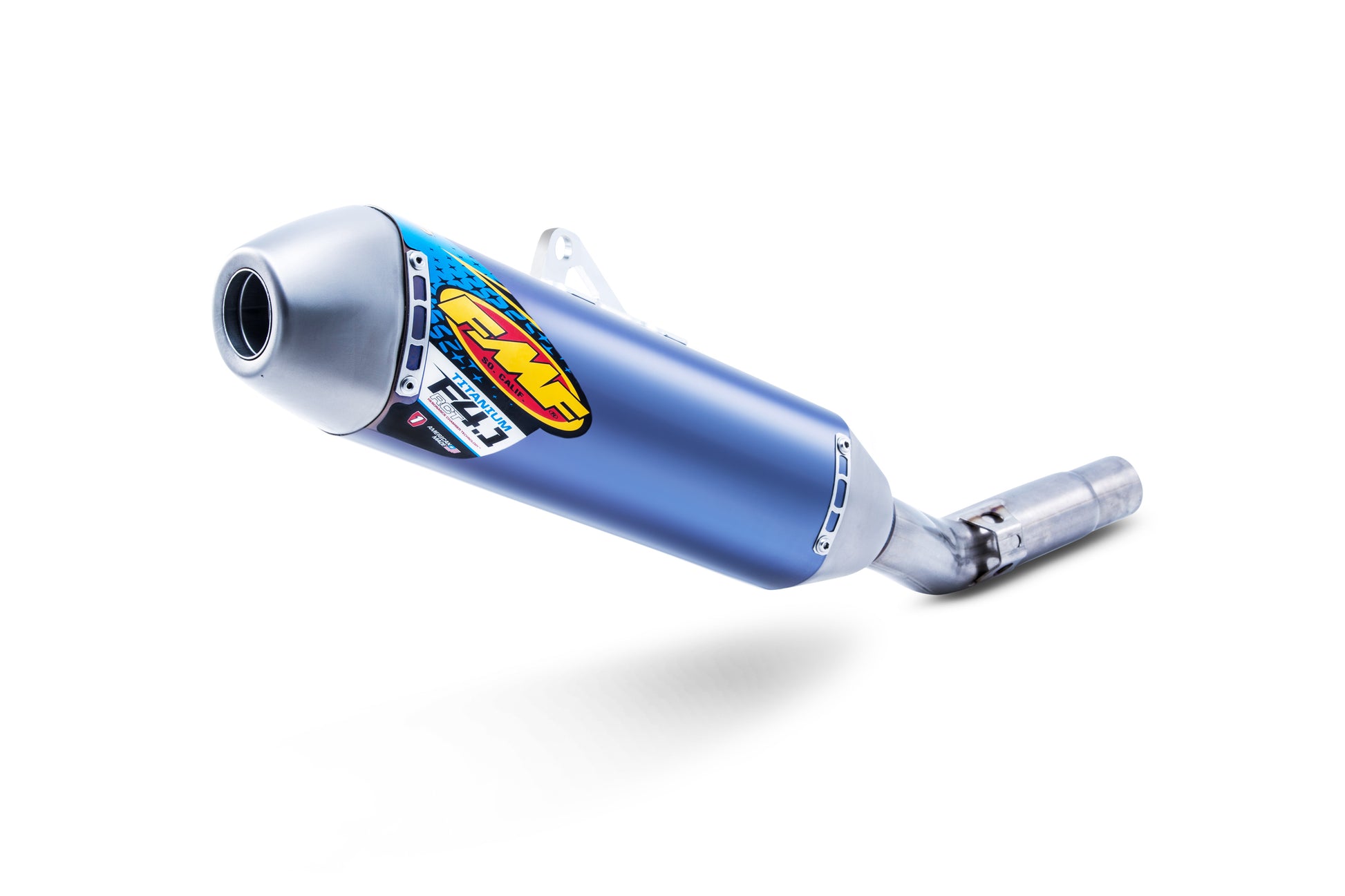 FMF Fact 4.1 Mini Slip-On Stainless Steel and Titanium Header Muffler for Kawasaki KLX110