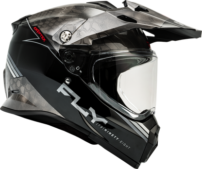 Fly Racing Trekker Kryptek Conceal Helmet Black/Grey/White Large