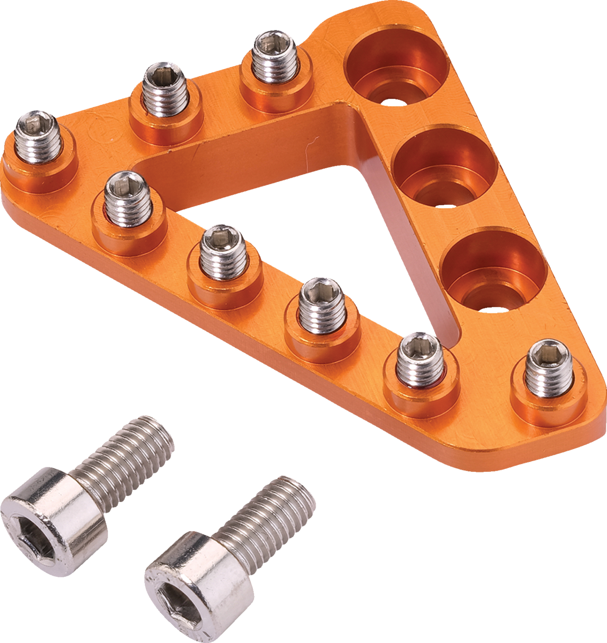 MOOSE OFFROAD Large Rear Brake Tip - Orange (Part No. 82-0000-20-40) for Hammerhead CNC & Forged Pedals