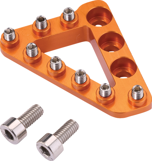 MOOSE OFFROAD Large Rear Brake Tip - Orange (Part No. 82-0000-20-40) for Hammerhead CNC & Forged Pedals