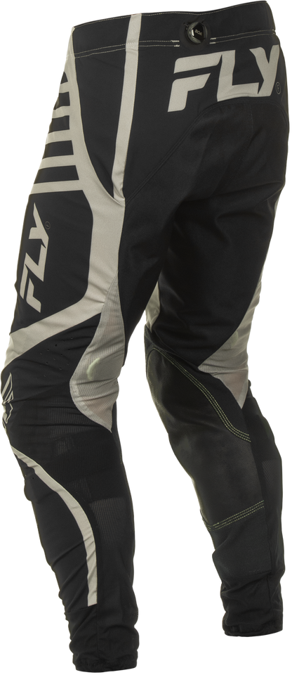 Fly Racing Lite Pants Black/Grey Size 32 – Lightweight Motorcycle Riding Pants with Kevlar Heat Shields