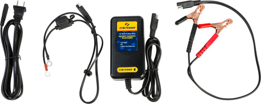 Fire Power HBC-LF0201 12V 2 Amp Battery Charger for Lead Acid, Gel, and Lithium Batteries